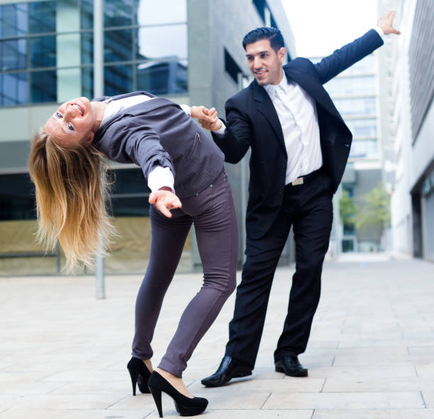 istock Couple of managers are dancing 847280988