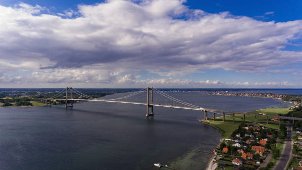 istock New Little Belt Bridge from drone view 847288160