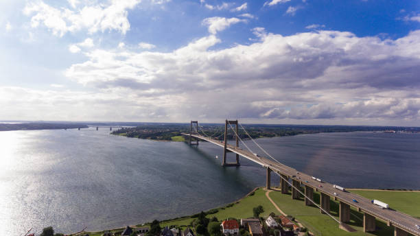 istock New Little Belt Bridge from drone view 847291024