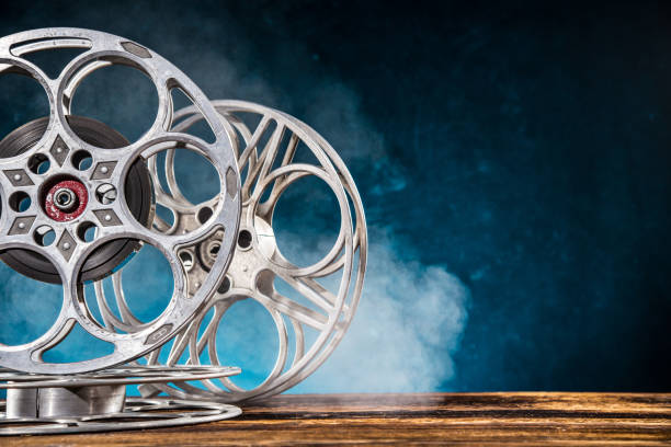 istock Old style movie reels, close-up 847292618