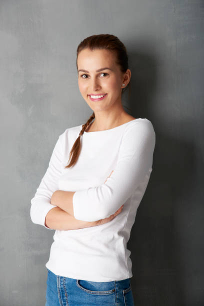 istock Happy young woman portrait 847306358