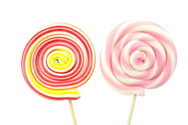 istock Colorful spiral lollipops 847308224