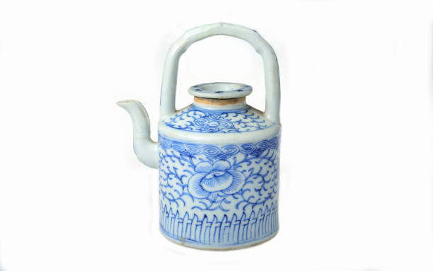 istock Old Chinese blue and white porcelain teapot 847315326