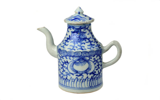 istock Old Chinese blue and white porcelain teapot 847315328