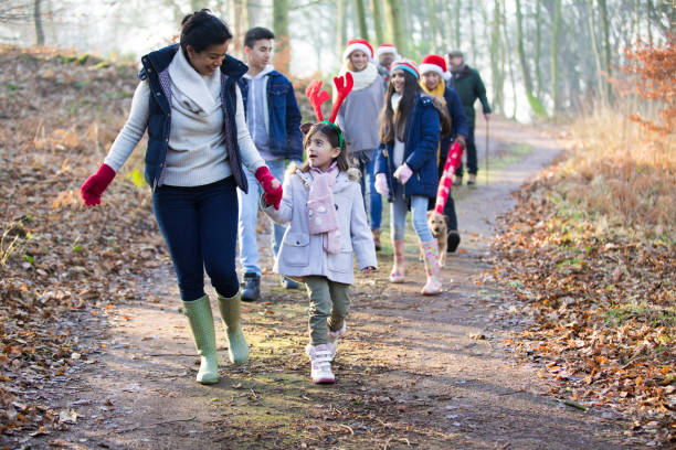 Family Christmas Winter Walk
