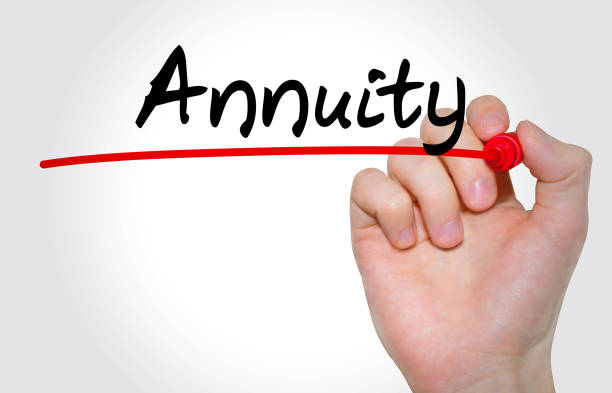 istock Hand writing inscription Annuity with marker, concept 847326964