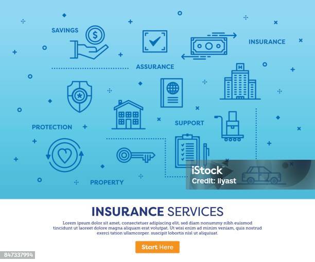 Insurance Services Concept Stock Illustration - Download Image Now - Claim Form, Infographic, Insurance