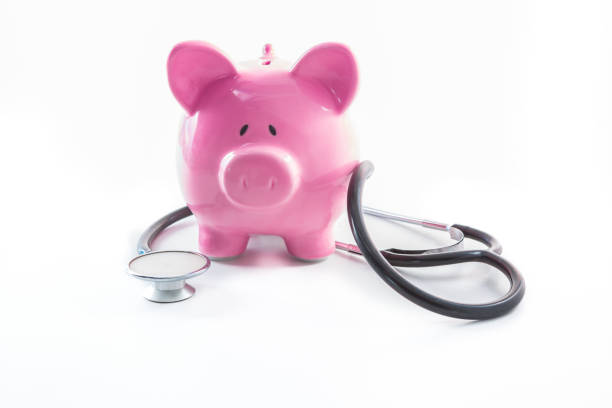 istock Stethoscope wrapped around piggy bank 847341984