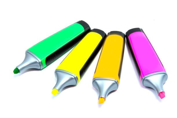 istock Marker highlighter pen isolated on white background 847357216