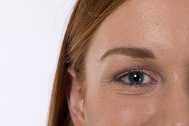 Close-up of young woman's eyes