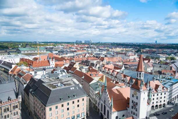 istock City scape from a tower in Munich, Germany 847368518