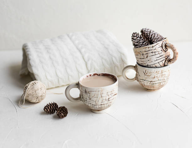 istock Cosy Breakfast with coffee and milk. Life style concept. 847375046