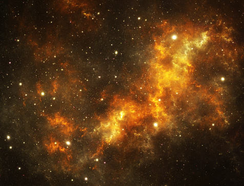 Yellow stars nebula