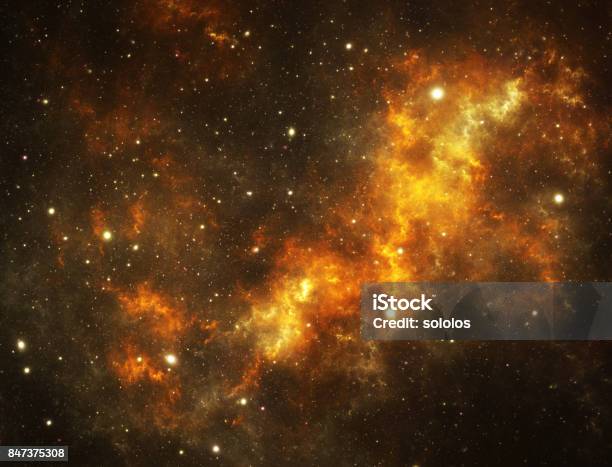 Yellow Stars Stock Photo - Download Image Now - Yellow, Galaxy, Orange Color