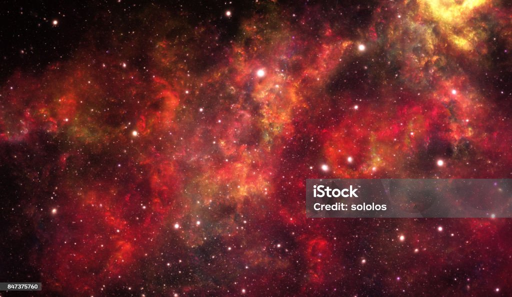 Red nebula Red nebula stars sky Red Stock Photo