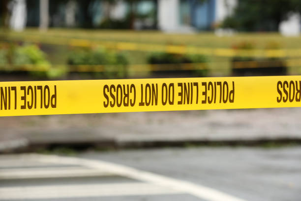 istock yellow Police tape 847379416