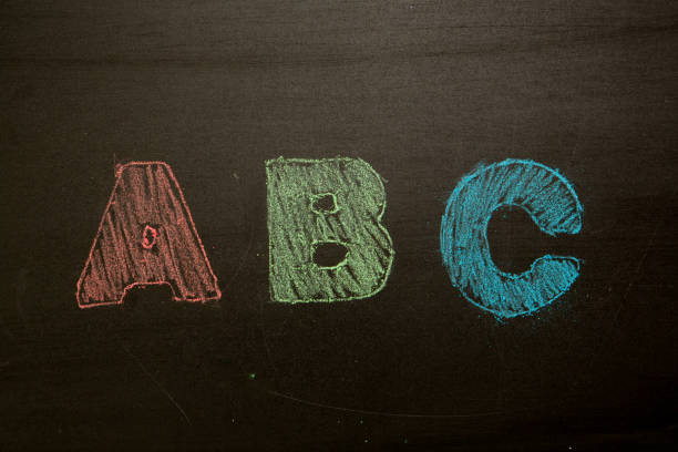 istock Abc drawn and coloured in on blackboard 847396264