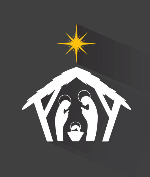 eat design manger graphic design , vector illustration bethlehem star stock illustrations
