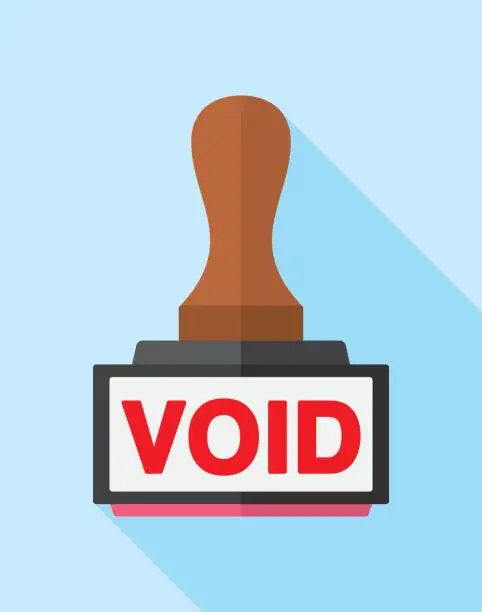 Vector illustration of Void Stamp Icon