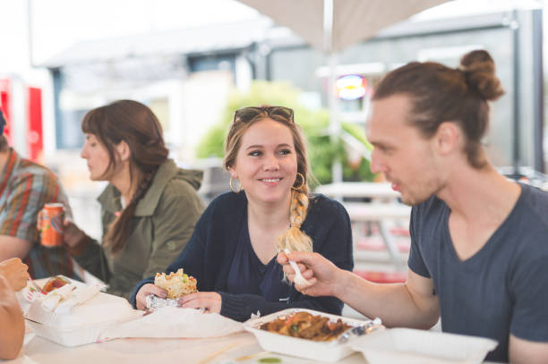 istock Food Cart Customers 847411470