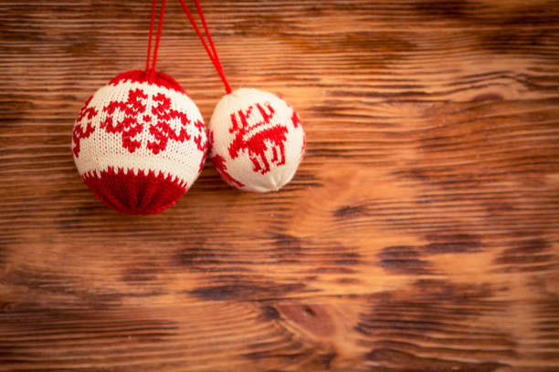 istock Christmas decorations on wood 847411568