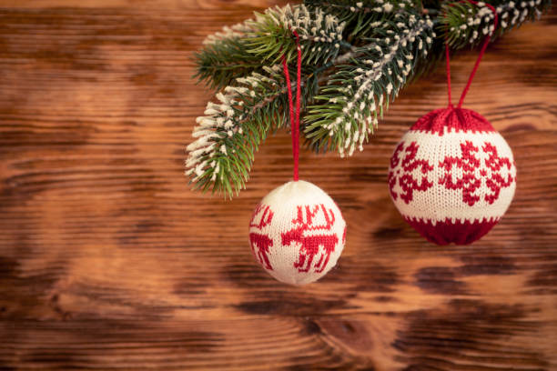istock Christmas decorations on wood 847411606