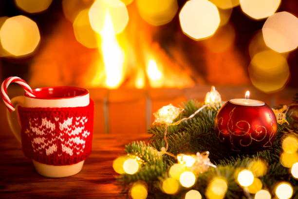 istock Christmas Xmas Fireplace Holiday Winter 847411884