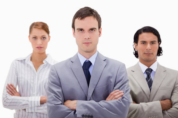 istock Confident businesspeople with arms folded 847412290