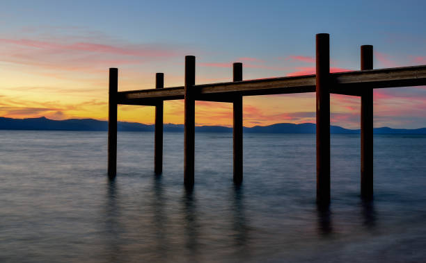 istock Wooden Pier on sunset 847446876