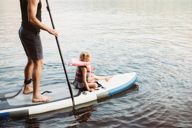 istock Father and Daughter Standup Paddleboarding 847459812