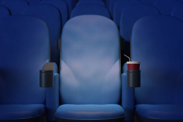 istock Blue cinema armchair 847476658
