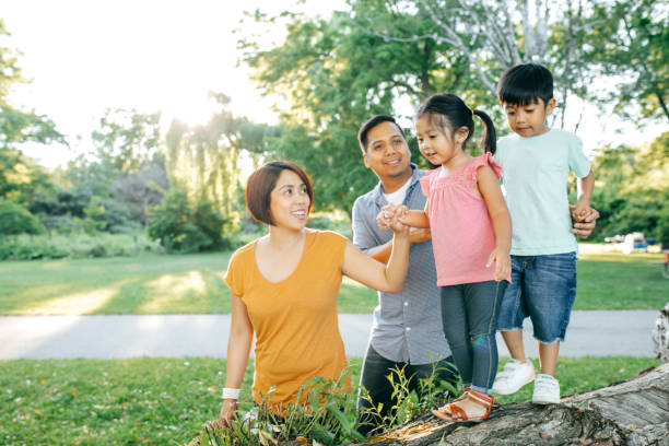 istock Happy family with two kids 847483974