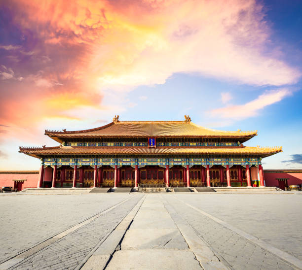 istock Famous Forbidden City at sunset,Beijing,China 847495570