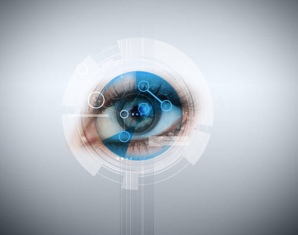 istock Woman having an eye recognition 847495784