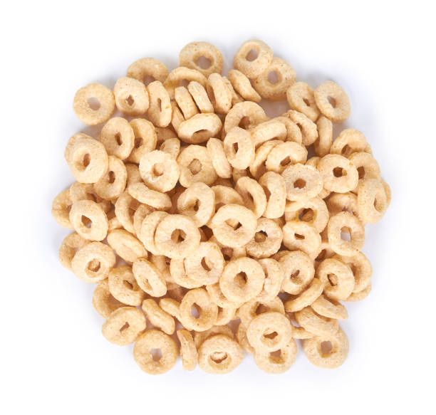 istock Heap cereals ring isolated on white background 847503500