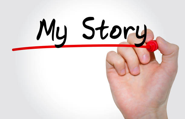 istock Hand writing inscription My Story with marker, concept 847506390