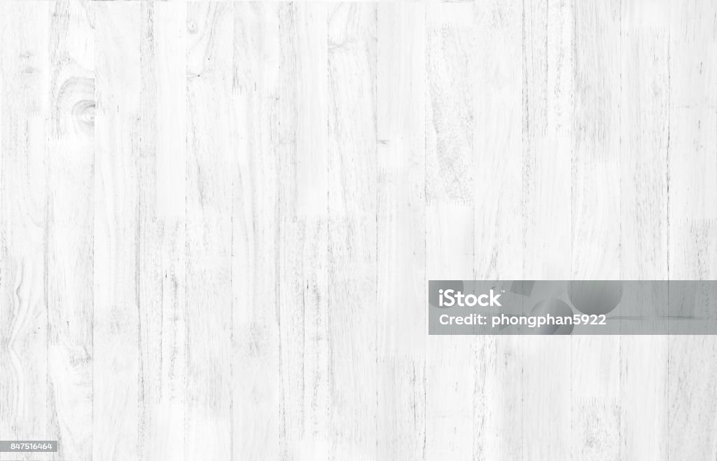 Abstract rustic surface white wood table texture background. Close up of rustic wall made of white wood table planks texture. Rustic white wood table texture background empty template for your design. White Color Stock Photo