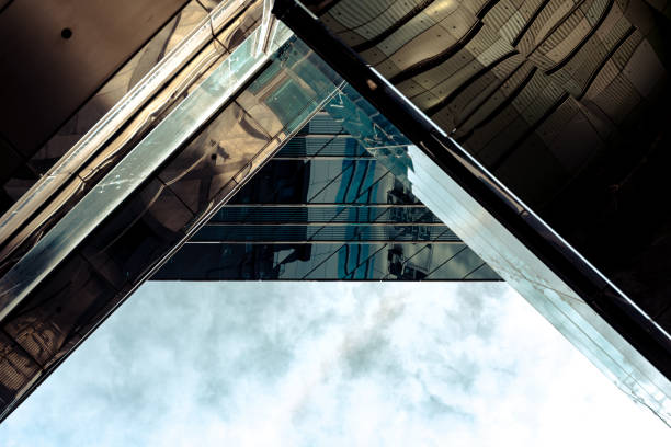 istock Modern office building detail, glass surface 847557920