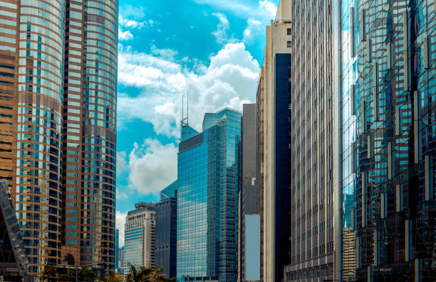 istock Modern office building detail, glass surface 847559666