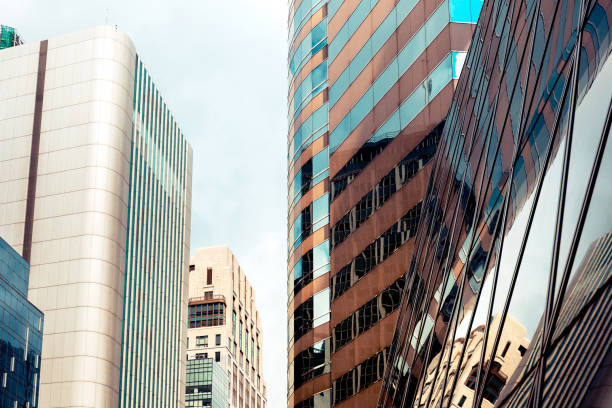 istock Modern office building detail, glass surface 847559712