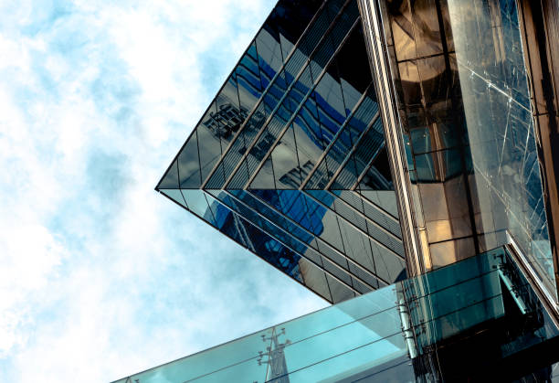 istock Modern office building detail, glass surface 847559768