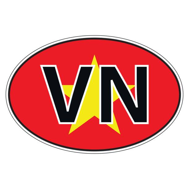자동차, 베트남의 공화국의 깃발에 스티커 - flag religious icon vietnam symbol stock illustrations