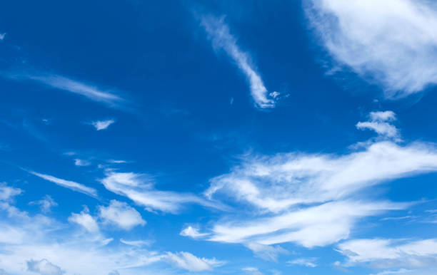 istock blue sky with white cloud in sunshine day, space for text or message web or architecture design 847584818
