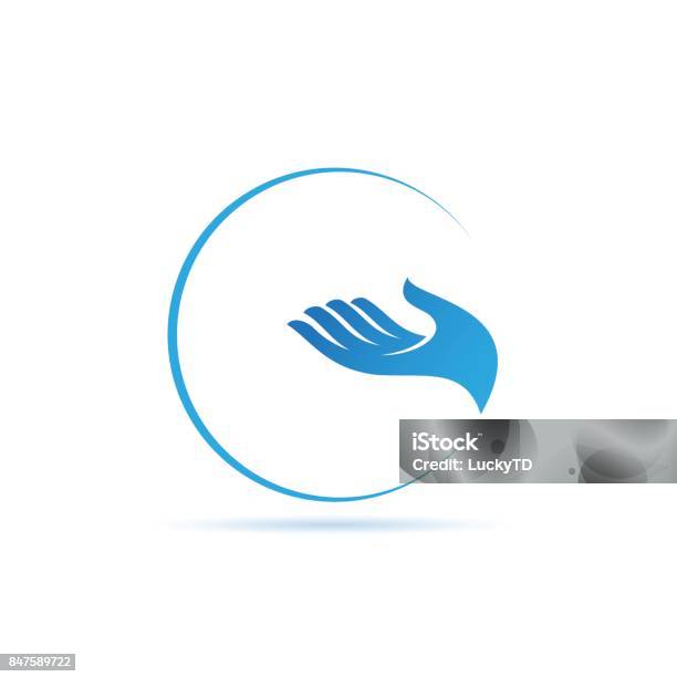Help Sign Blue Hand Vector Sign Service Blue Hand Stock Illustration - Download Image Now ...
