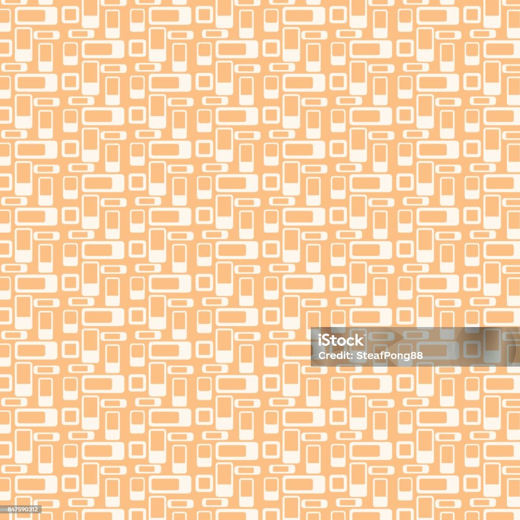 Orange Rounded Design Orange Rounded Corner Rectangle Pattern On Pastel Background Stock ...