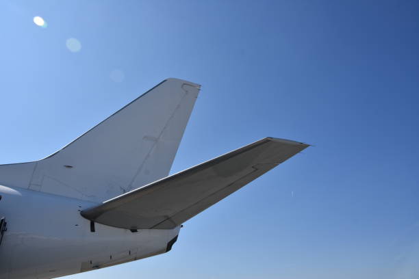istock wing of an airplane in the sky 847598548