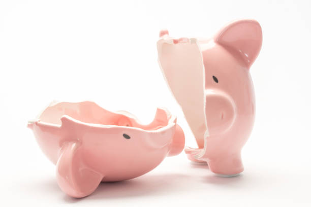 istock Piggy bank cracked 847605690