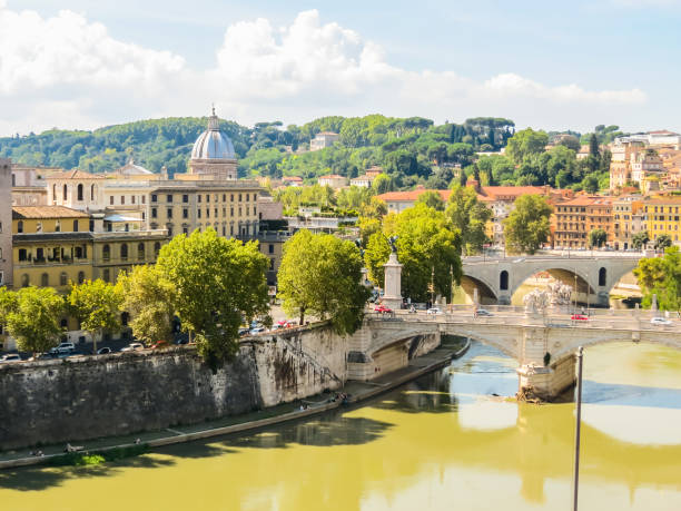 istock Rome cityscape. Tiber River, Rome, Italy 847612694
