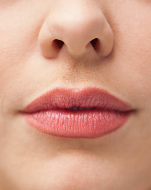 istock Close up of lips with makeup on them 847616996