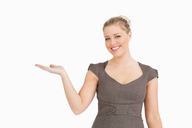 istock Woman presenting something with her hand 847617134